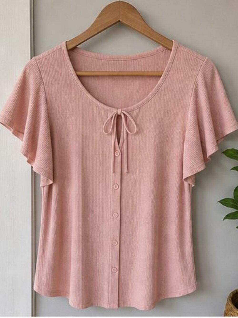 Blush Ruffle Blouse